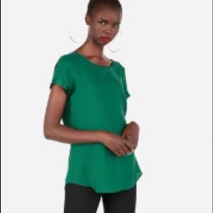 Silky Zip Back Gramercy Tee